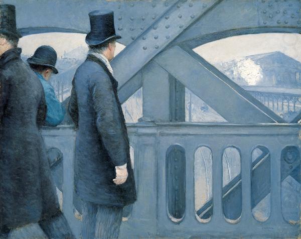 On the Pont de l Europe, Gustave Caillebotte
